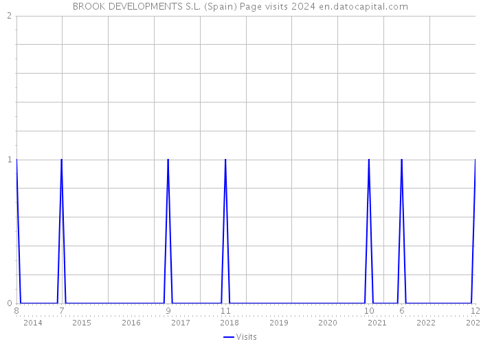 BROOK DEVELOPMENTS S.L. (Spain) Page visits 2024 