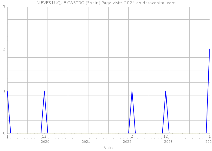 NIEVES LUQUE CASTRO (Spain) Page visits 2024 