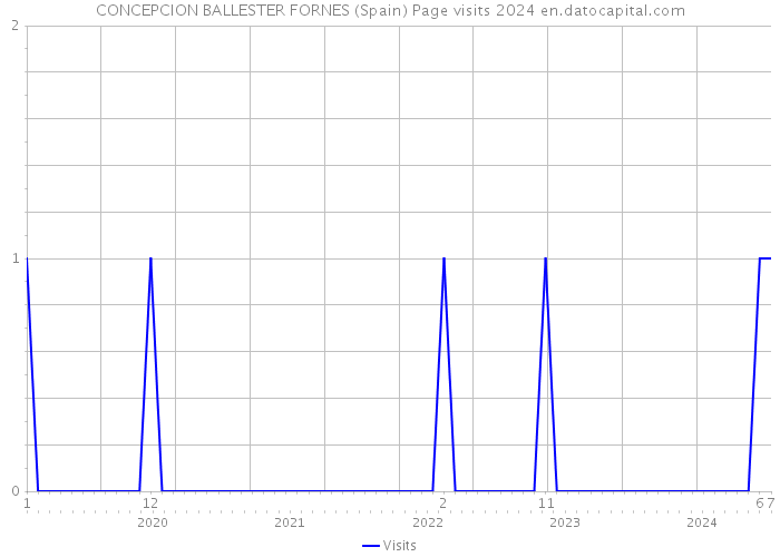 CONCEPCION BALLESTER FORNES (Spain) Page visits 2024 