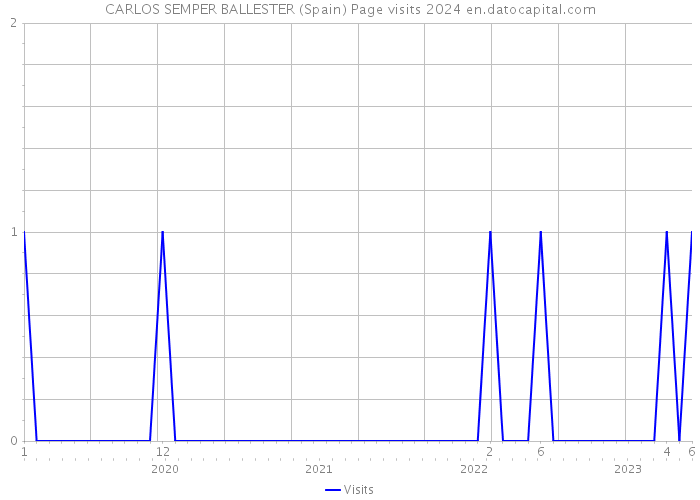 CARLOS SEMPER BALLESTER (Spain) Page visits 2024 