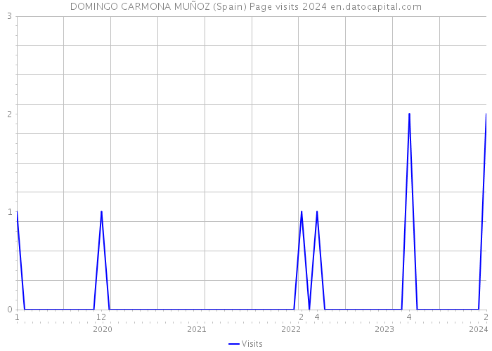 DOMINGO CARMONA MUÑOZ (Spain) Page visits 2024 