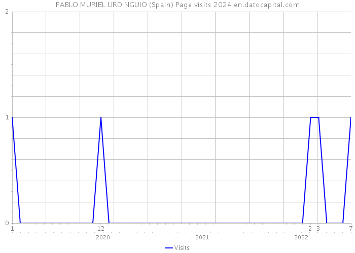 PABLO MURIEL URDINGUIO (Spain) Page visits 2024 