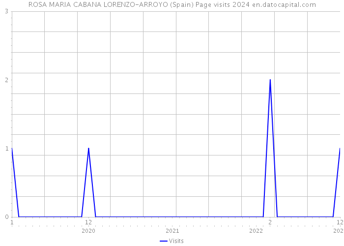 ROSA MARIA CABANA LORENZO-ARROYO (Spain) Page visits 2024 