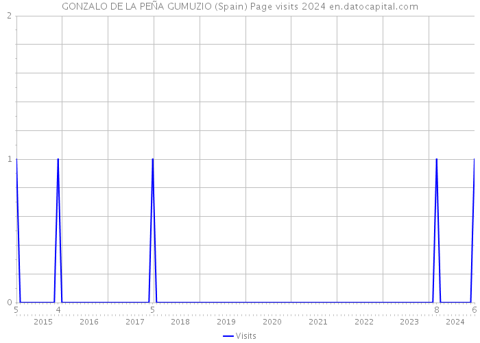 GONZALO DE LA PEÑA GUMUZIO (Spain) Page visits 2024 
