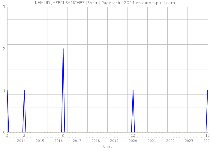 KHALID JAFERI SANCHEZ (Spain) Page visits 2024 