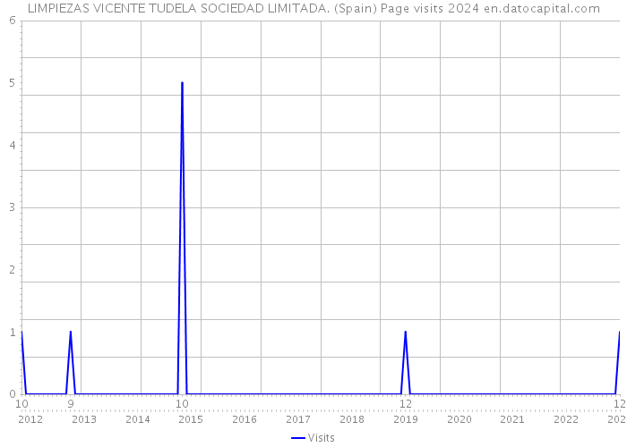 LIMPIEZAS VICENTE TUDELA SOCIEDAD LIMITADA. (Spain) Page visits 2024 