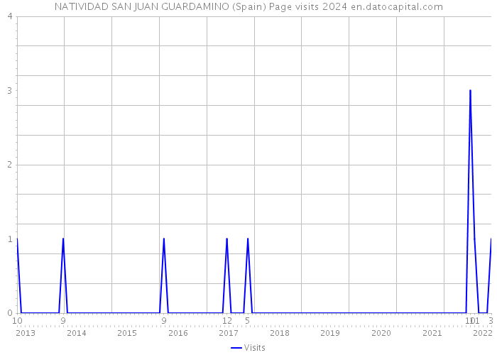 NATIVIDAD SAN JUAN GUARDAMINO (Spain) Page visits 2024 