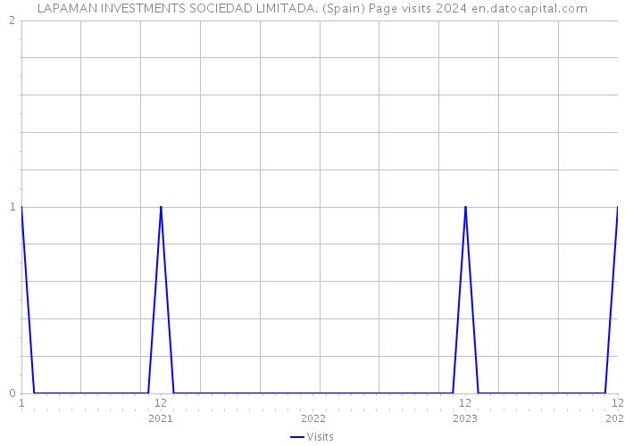 LAPAMAN INVESTMENTS SOCIEDAD LIMITADA. (Spain) Page visits 2024 