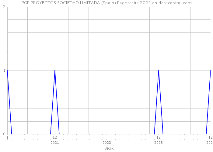 PGP PROYECTOS SOCIEDAD LIMITADA (Spain) Page visits 2024 