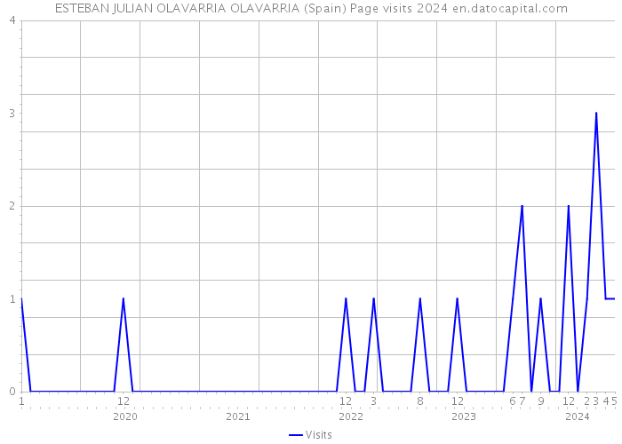 ESTEBAN JULIAN OLAVARRIA OLAVARRIA (Spain) Page visits 2024 