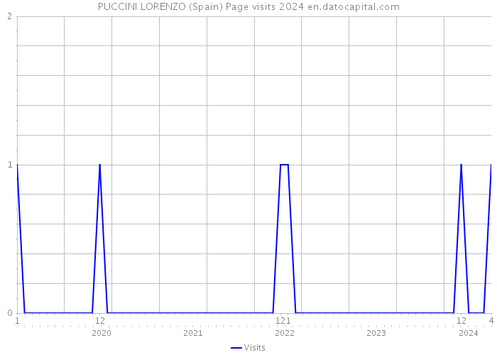 PUCCINI LORENZO (Spain) Page visits 2024 