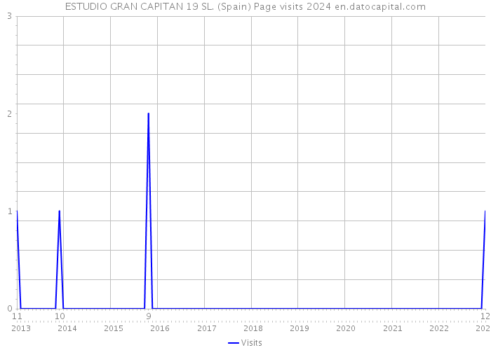 ESTUDIO GRAN CAPITAN 19 SL. (Spain) Page visits 2024 