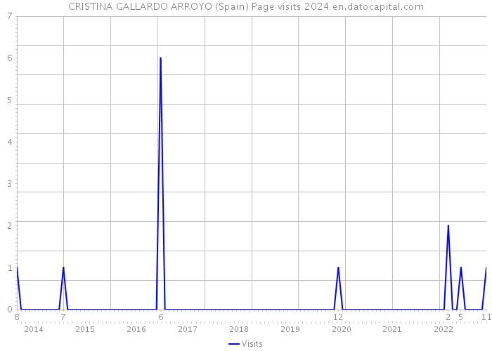 CRISTINA GALLARDO ARROYO (Spain) Page visits 2024 