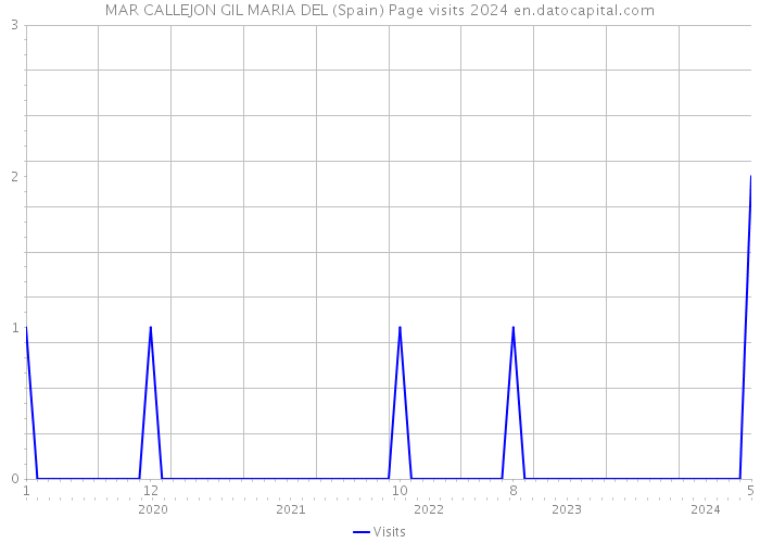 MAR CALLEJON GIL MARIA DEL (Spain) Page visits 2024 