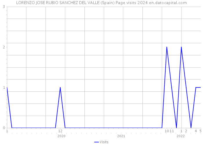 LORENZO JOSE RUBIO SANCHEZ DEL VALLE (Spain) Page visits 2024 