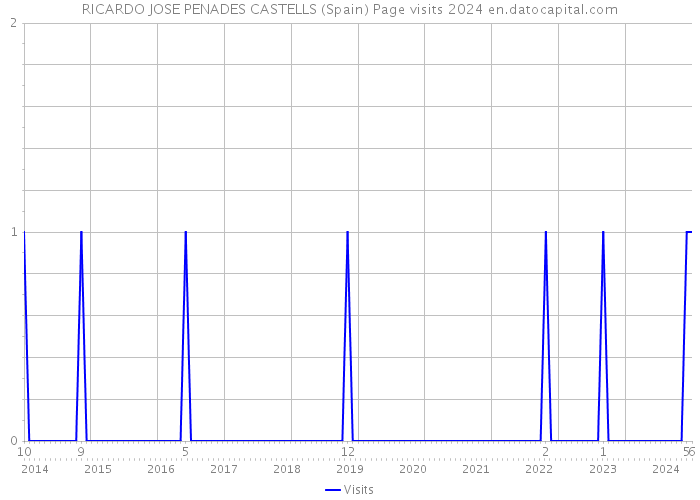 RICARDO JOSE PENADES CASTELLS (Spain) Page visits 2024 