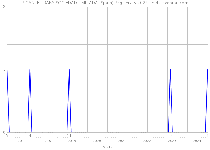 PICANTE TRANS SOCIEDAD LIMITADA (Spain) Page visits 2024 