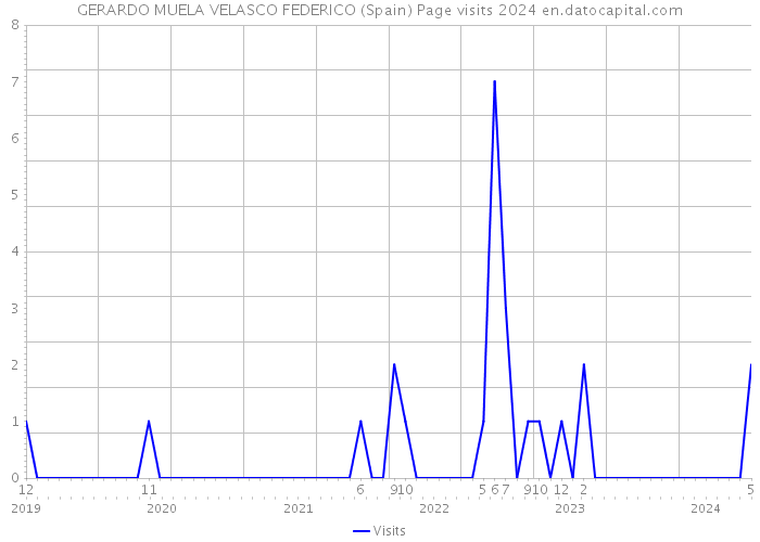 GERARDO MUELA VELASCO FEDERICO (Spain) Page visits 2024 