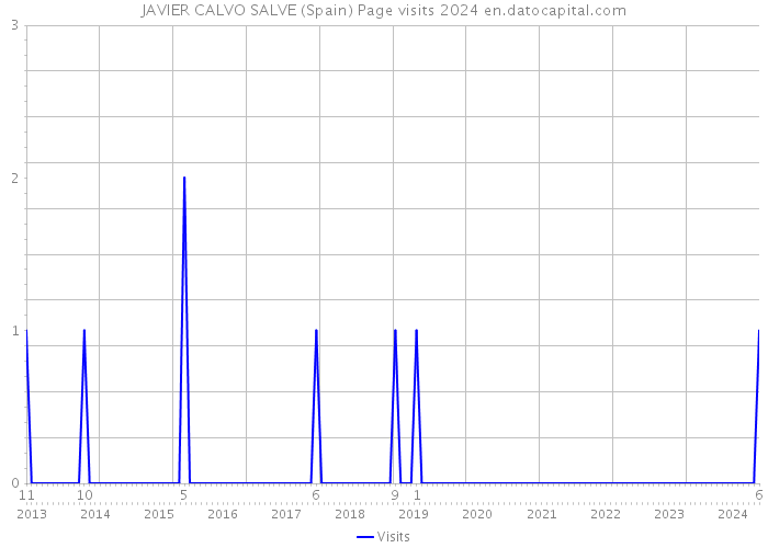 JAVIER CALVO SALVE (Spain) Page visits 2024 