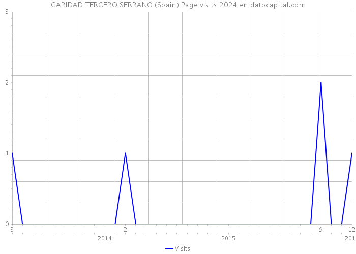 CARIDAD TERCERO SERRANO (Spain) Page visits 2024 