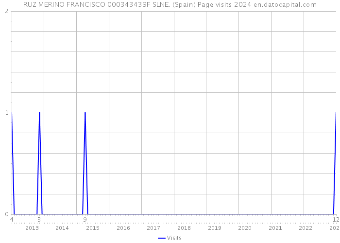 RUZ MERINO FRANCISCO 000343439F SLNE. (Spain) Page visits 2024 