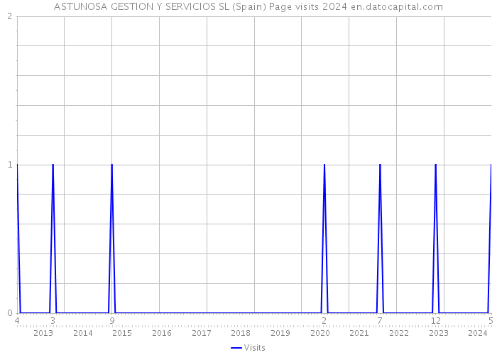 ASTUNOSA GESTION Y SERVICIOS SL (Spain) Page visits 2024 