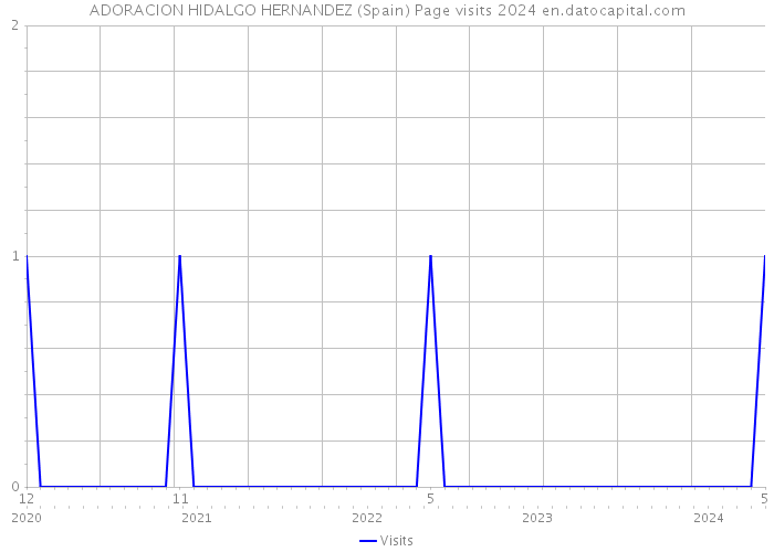 ADORACION HIDALGO HERNANDEZ (Spain) Page visits 2024 
