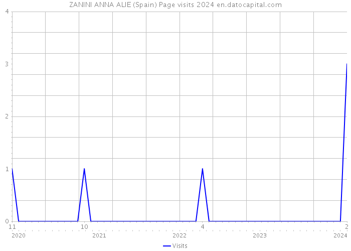 ZANINI ANNA ALIE (Spain) Page visits 2024 