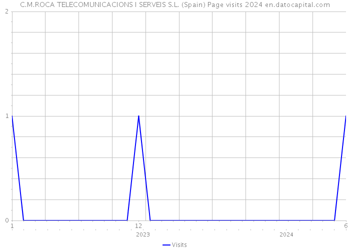 C.M.ROCA TELECOMUNICACIONS I SERVEIS S.L. (Spain) Page visits 2024 