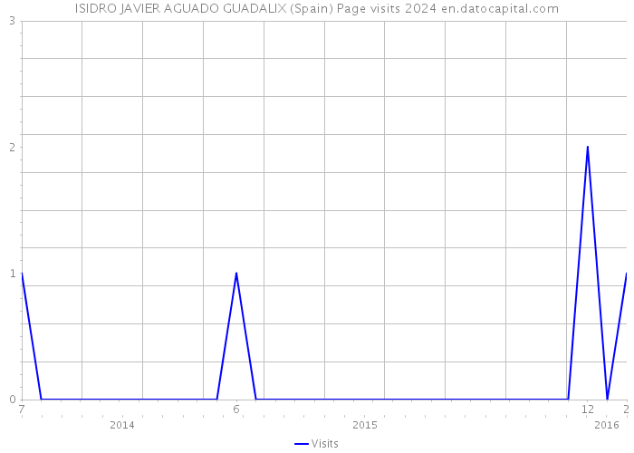 ISIDRO JAVIER AGUADO GUADALIX (Spain) Page visits 2024 