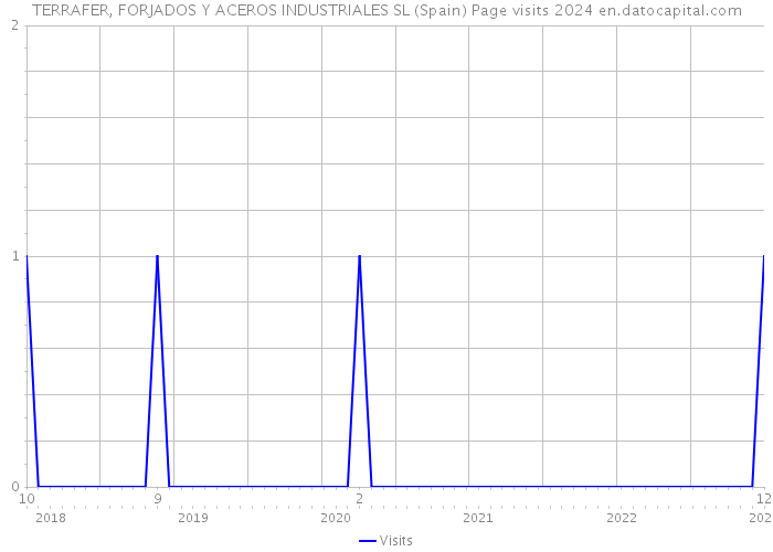 TERRAFER, FORJADOS Y ACEROS INDUSTRIALES SL (Spain) Page visits 2024 