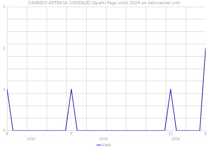 CANDIDO ARTEAGA GONZALEZ (Spain) Page visits 2024 