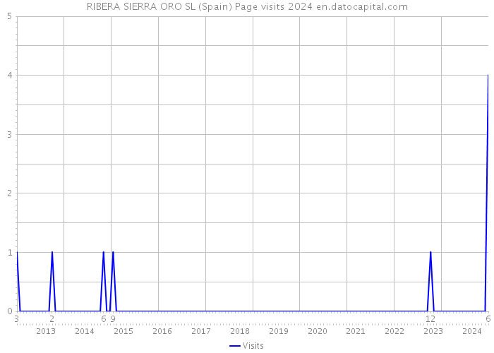 RIBERA SIERRA ORO SL (Spain) Page visits 2024 