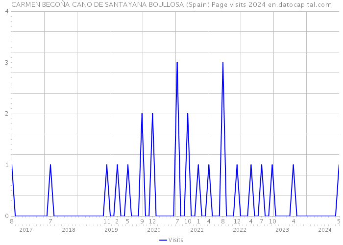 CARMEN BEGOÑA CANO DE SANTAYANA BOULLOSA (Spain) Page visits 2024 