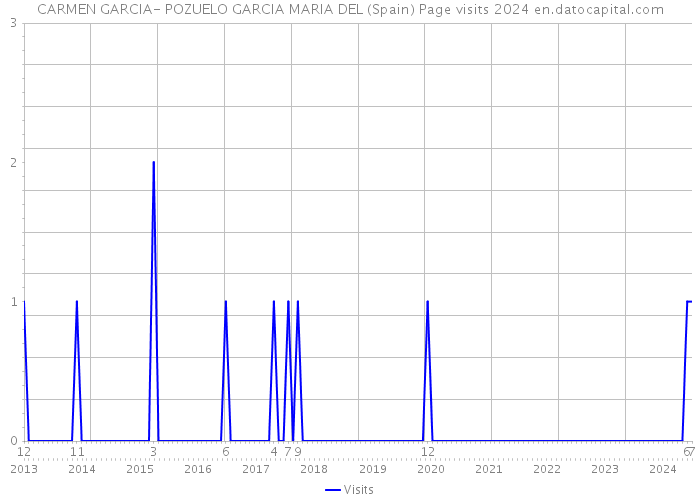 CARMEN GARCIA- POZUELO GARCIA MARIA DEL (Spain) Page visits 2024 