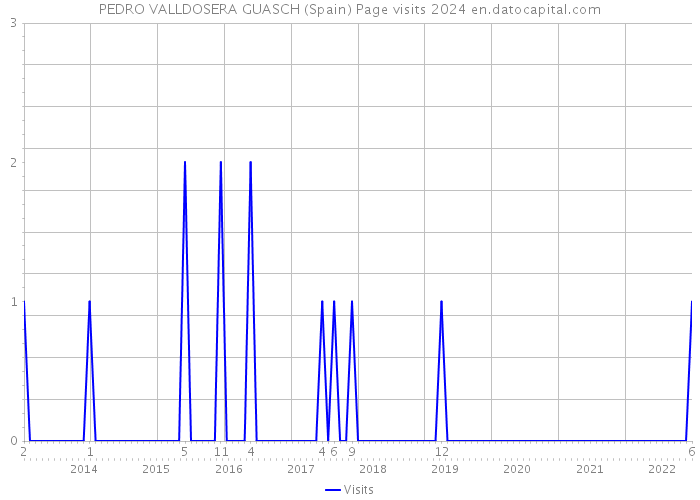 PEDRO VALLDOSERA GUASCH (Spain) Page visits 2024 