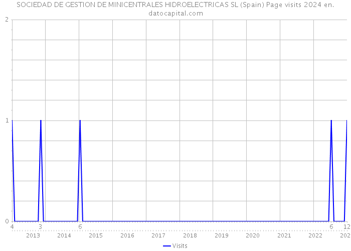 SOCIEDAD DE GESTION DE MINICENTRALES HIDROELECTRICAS SL (Spain) Page visits 2024 