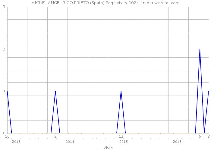 MIGUEL ANGEL RICO PRIETO (Spain) Page visits 2024 