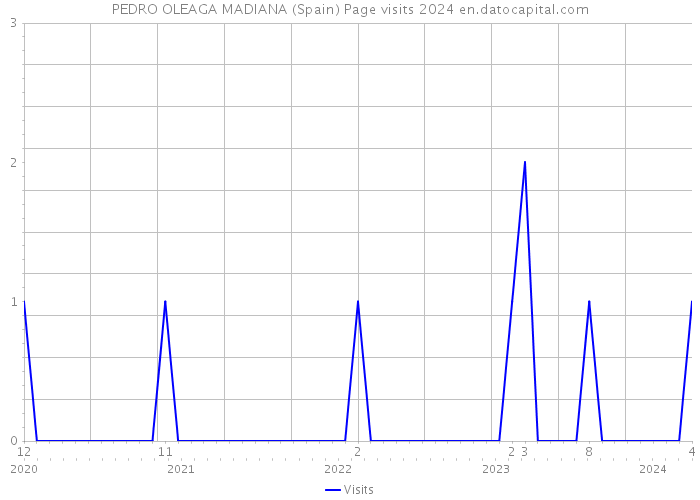 PEDRO OLEAGA MADIANA (Spain) Page visits 2024 