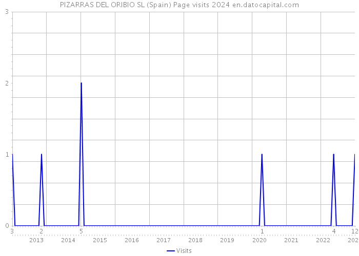 PIZARRAS DEL ORIBIO SL (Spain) Page visits 2024 