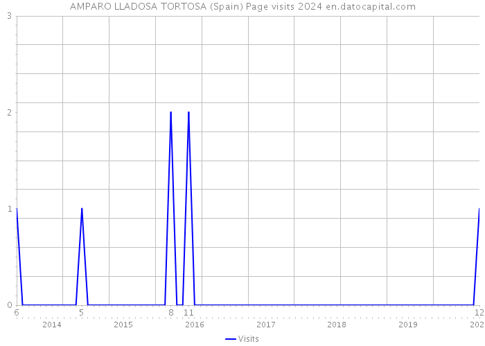AMPARO LLADOSA TORTOSA (Spain) Page visits 2024 