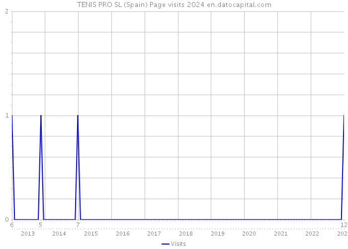 TENIS PRO SL (Spain) Page visits 2024 