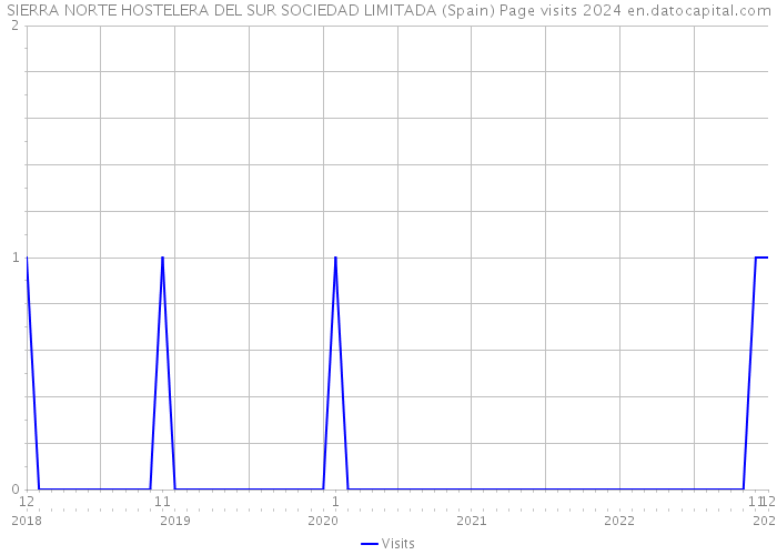 SIERRA NORTE HOSTELERA DEL SUR SOCIEDAD LIMITADA (Spain) Page visits 2024 