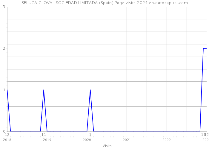 BELUGA GLOVAL SOCIEDAD LIMITADA (Spain) Page visits 2024 