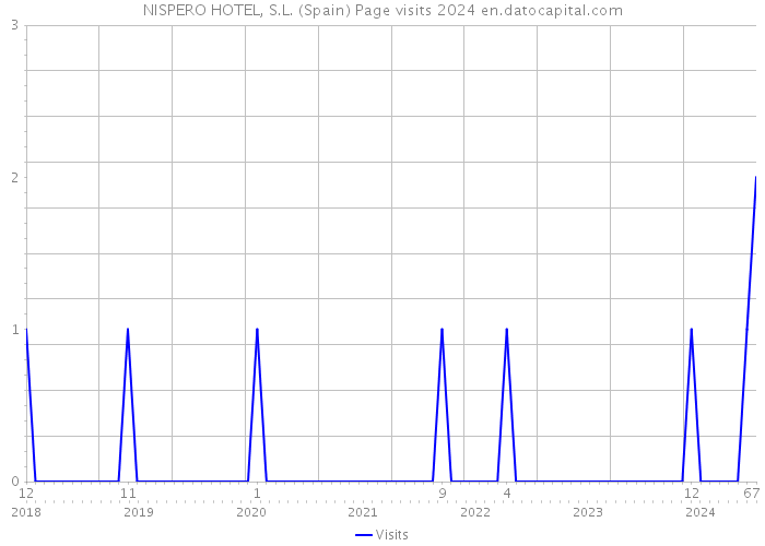 NISPERO HOTEL, S.L. (Spain) Page visits 2024 