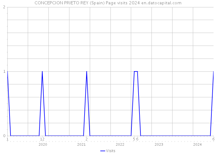 CONCEPCION PRIETO REY (Spain) Page visits 2024 