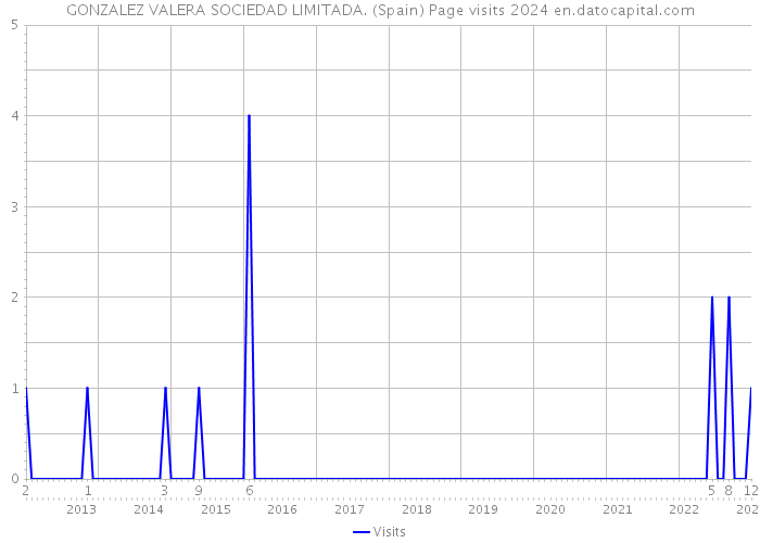 GONZALEZ VALERA SOCIEDAD LIMITADA. (Spain) Page visits 2024 