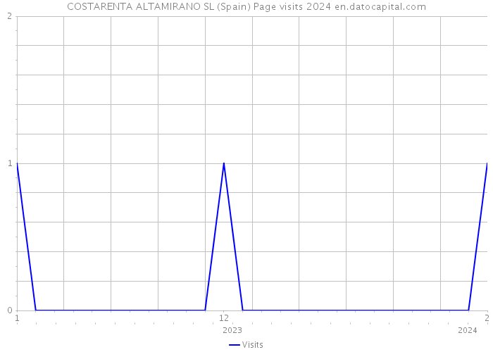 COSTARENTA ALTAMIRANO SL (Spain) Page visits 2024 