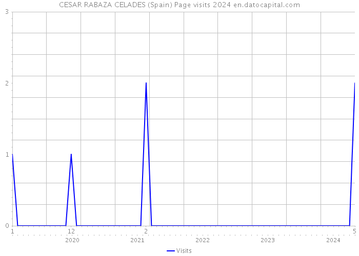 CESAR RABAZA CELADES (Spain) Page visits 2024 