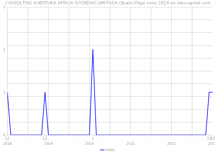 CONSULTING AVENTURA AFRICA SOCIEDAD LIMITADA (Spain) Page visits 2024 